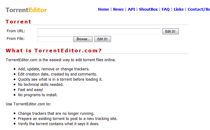torrent editor