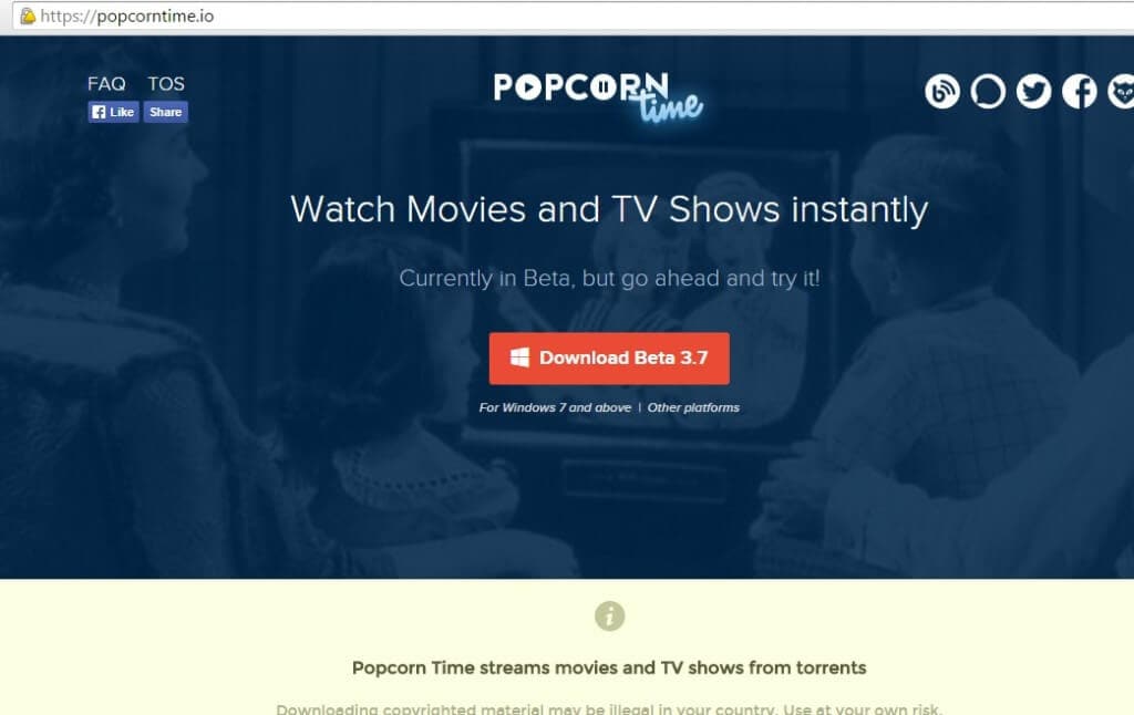 popcorn time with openvpn