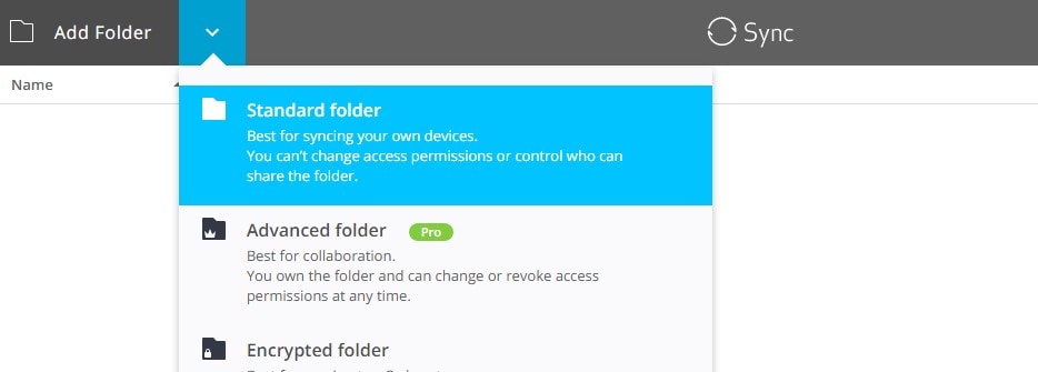Select-Standard-folder-on-btsync-for-win